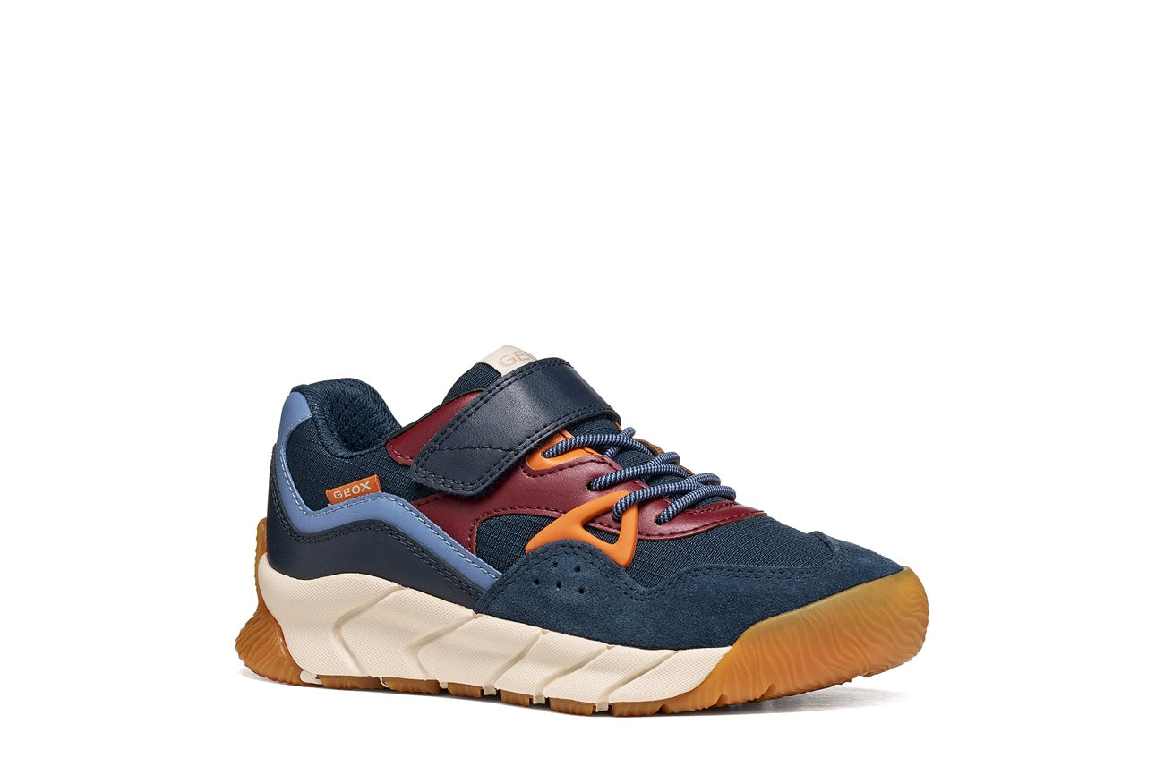 Geox pantofi baieti sport Flexyper Pro 28-36 Navy/Bordeaux