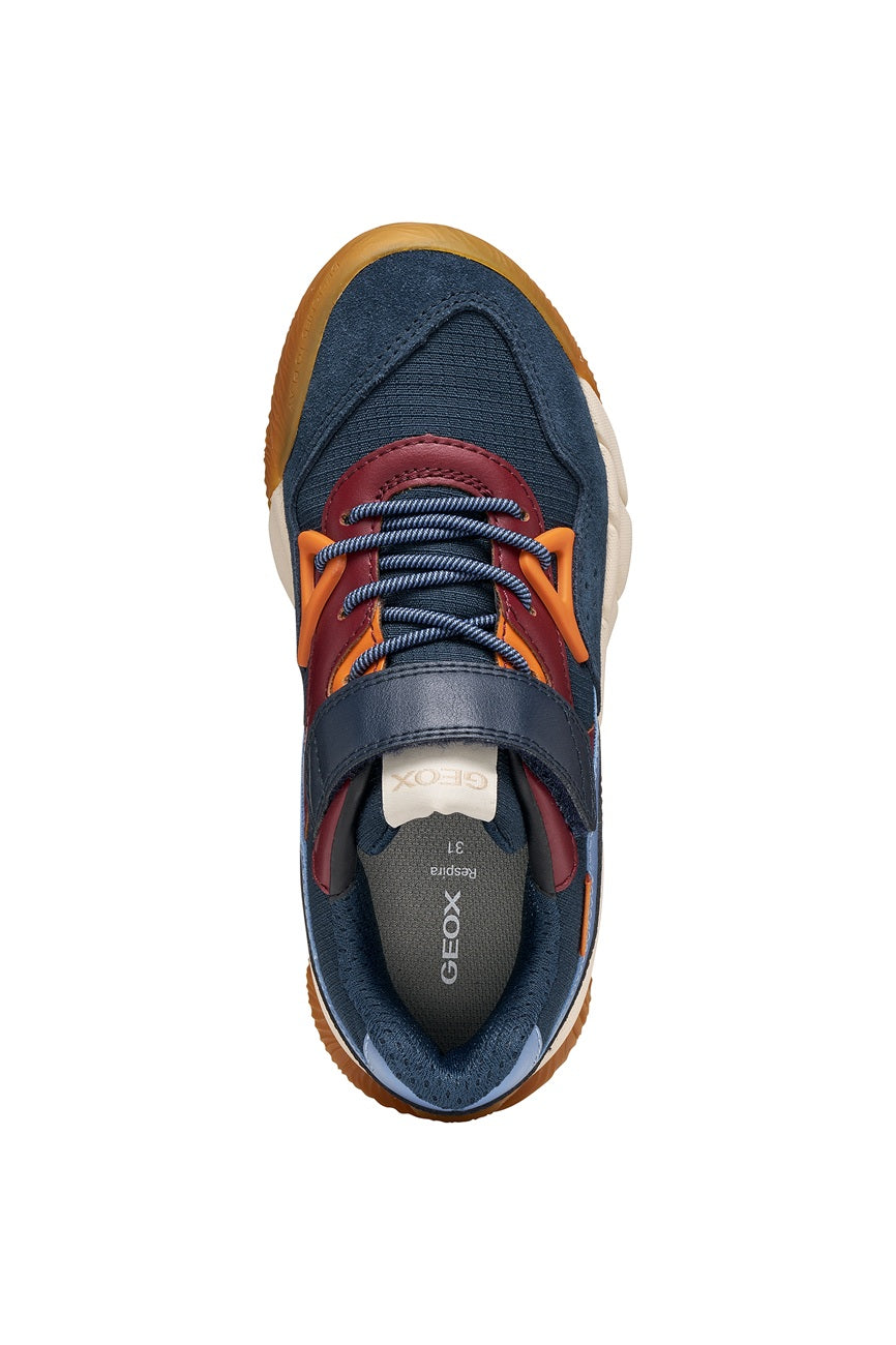 Geox pantofi baieti sport Flexyper Pro 28-36 Navy/Bordeaux