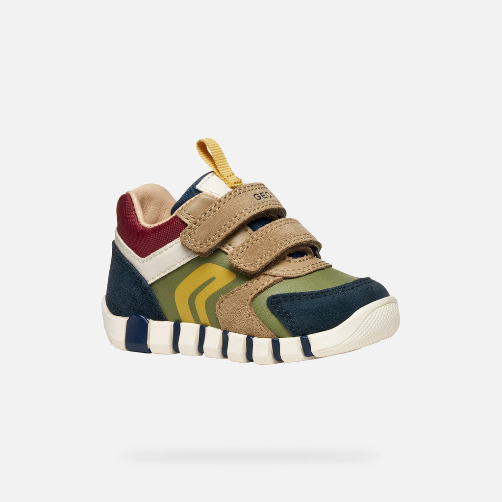 Geox pantofi baieti sport Iupidoo 18-26 Navy/Pistachio Imagine principală a produsului