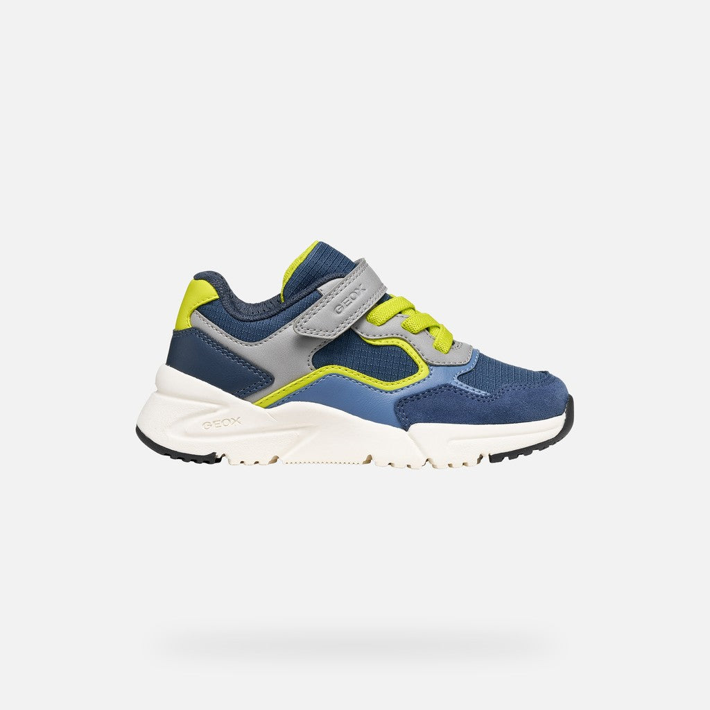 Geox pantofi baieti sport Loftus 28-36 Denim/Grey