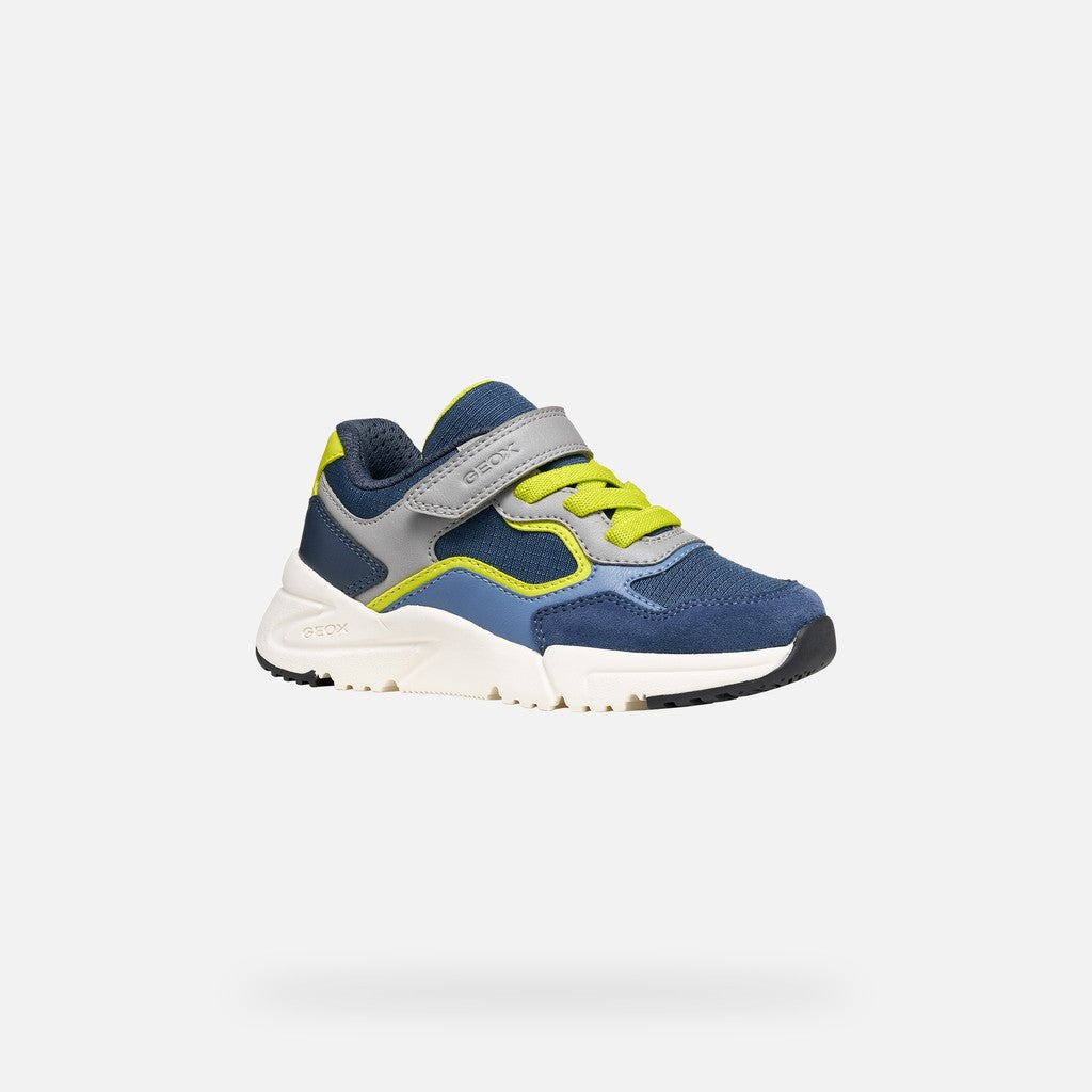 Geox pantofi baieti sport Loftus 28-36 Denim/Grey