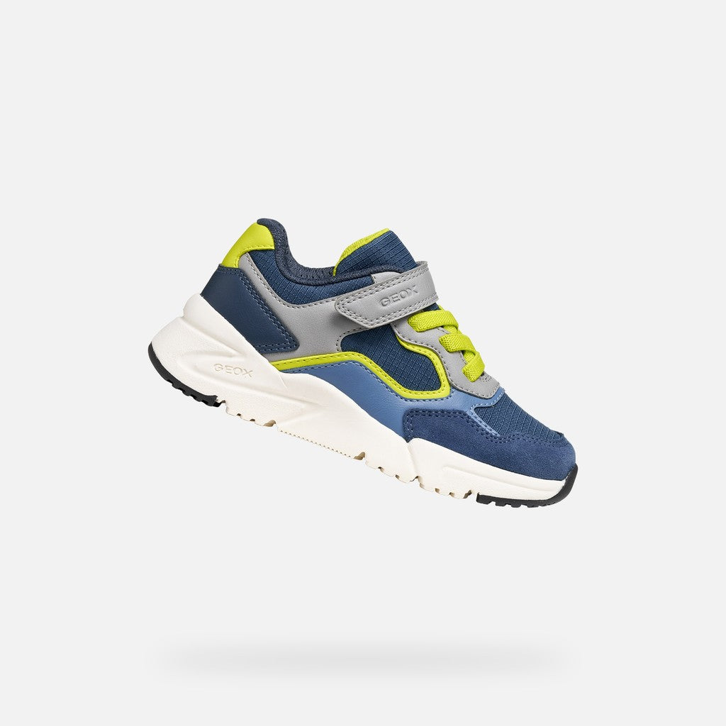 Geox pantofi baieti sport Loftus 28-36 Denim/Grey