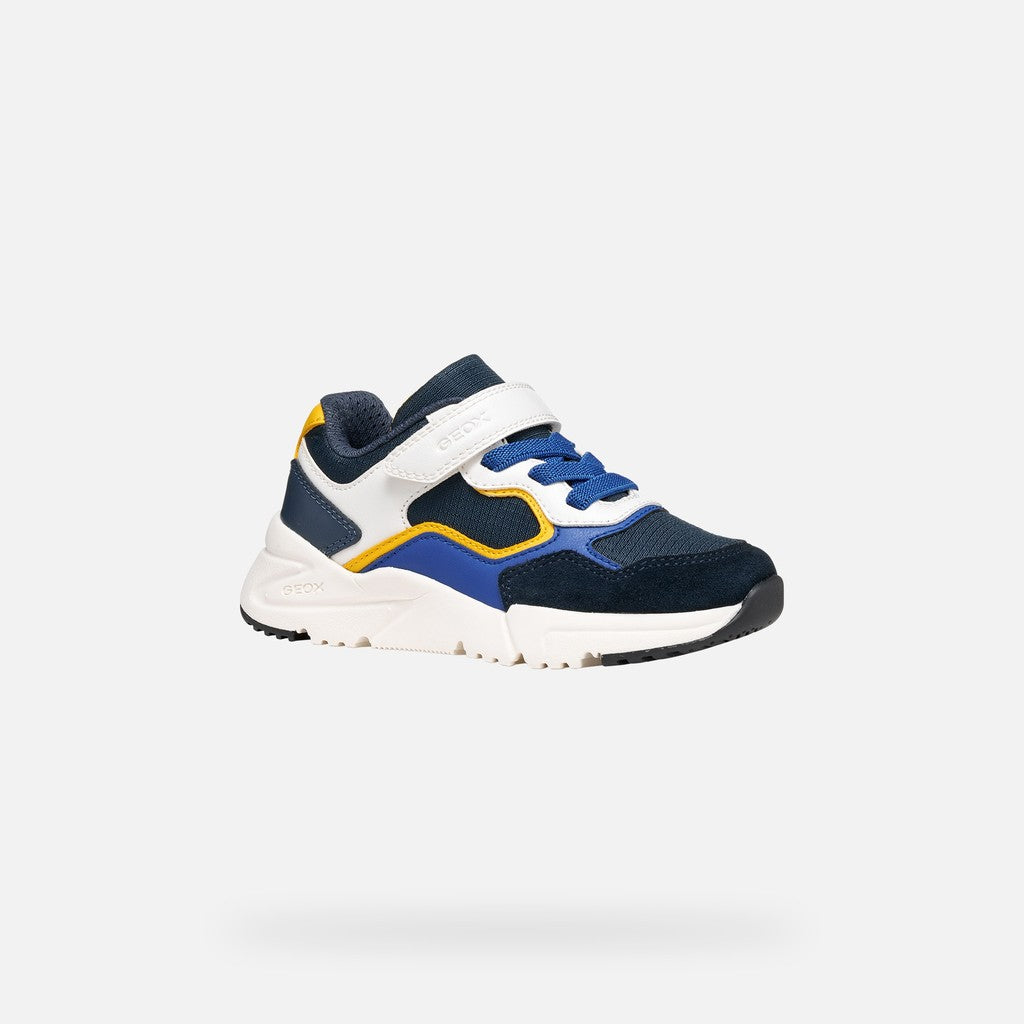 Geox Respira pantofi baieti sport Loftus 28-36 Navy/White