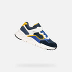 Geox Respira pantofi baieti sport Loftus 28-36 Navy/White