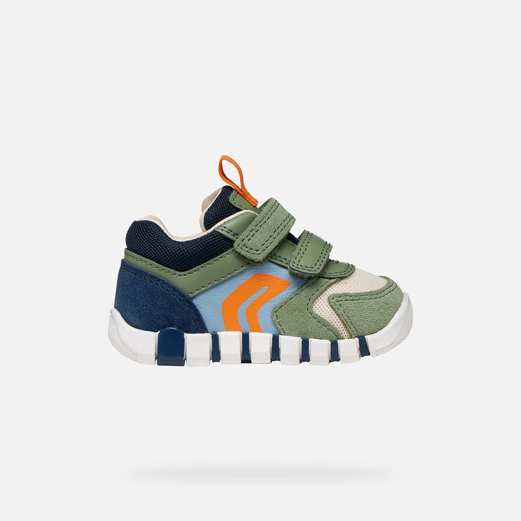 Geox pantofi baieti sport Primii Pasi Iupidoo 18-26 Olive/Navy