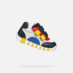 Geox pantofi baieti sport Primii Pasi Iupidoo 18-26 White/Navy