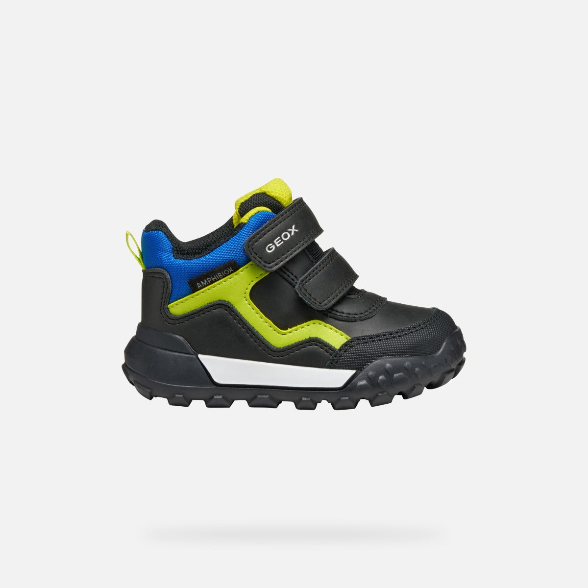 Geox pantofi baieti Trekkyup Amphibiox 24-27 Black/Fluo Green Imagine principală a produsului