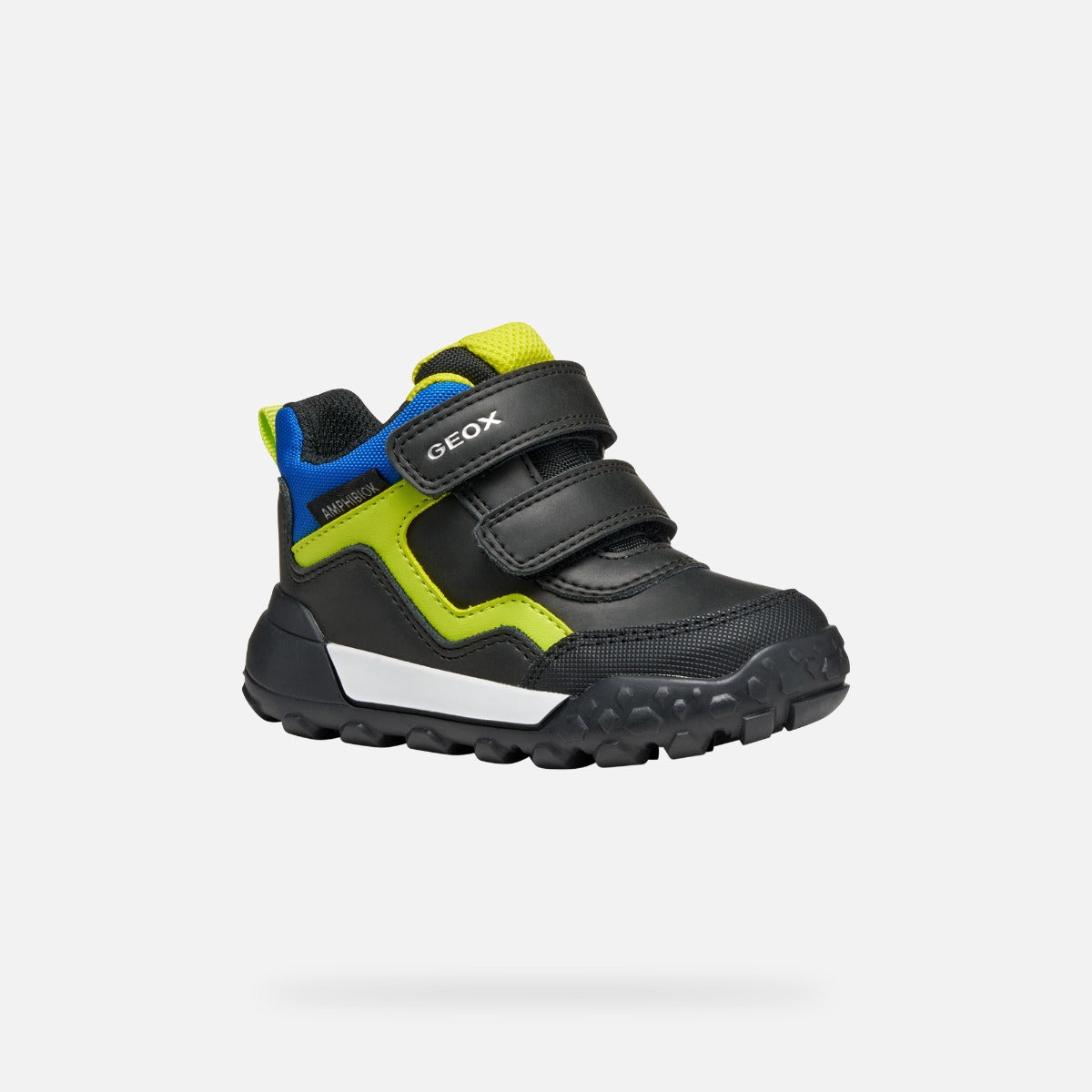 Geox pantofi baieti Trekkyup Amphibiox 20-23 Black/Fluo Green