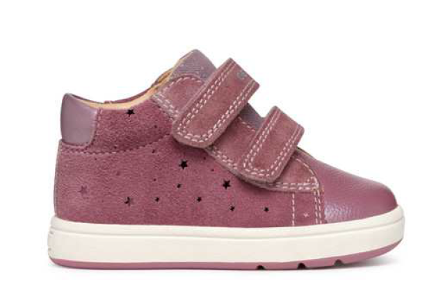 Geox pantofi fete 18-26 Dark Pink cu stelute