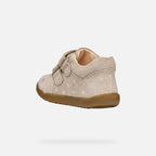 Geox pantofi fete 18-26 Macchia Beige cu inimioare