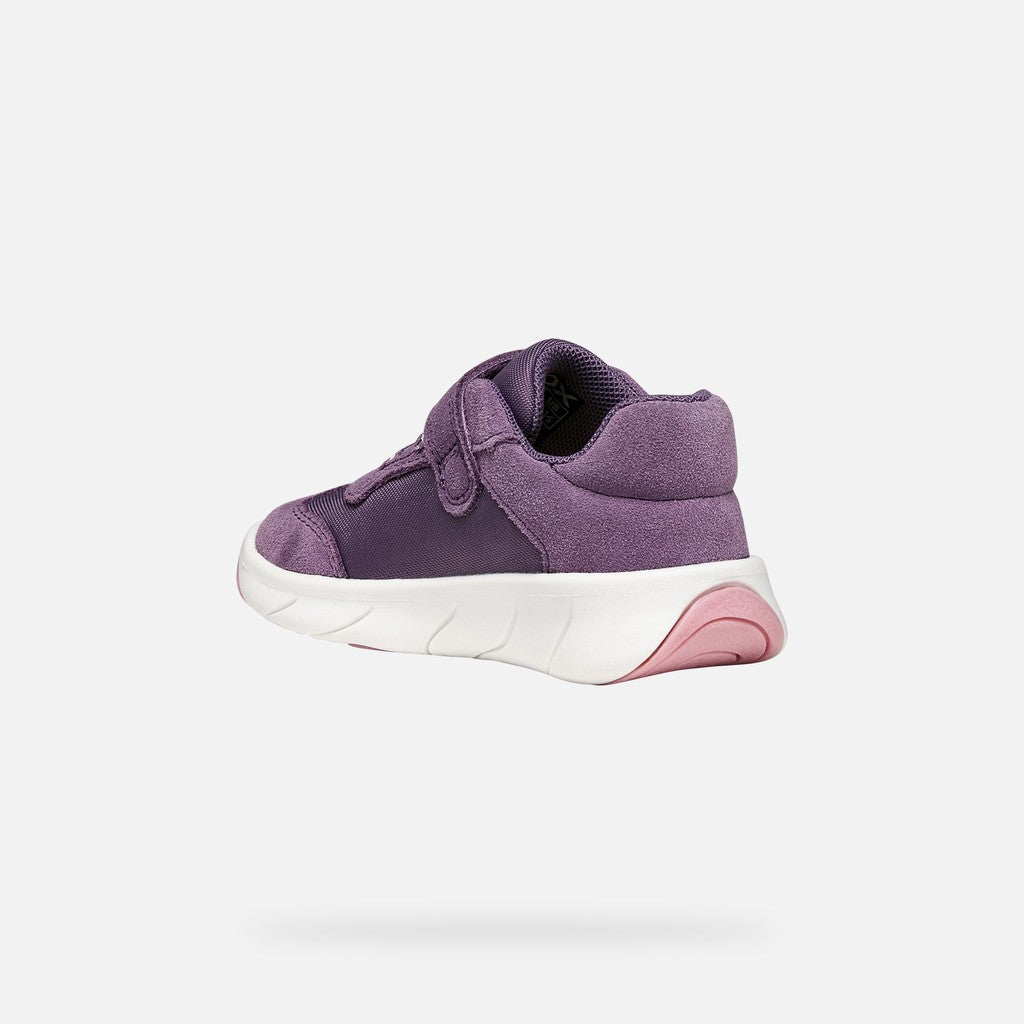 Geox pantofi fete Barefoot Foot-Run 20-27 Light violet/White