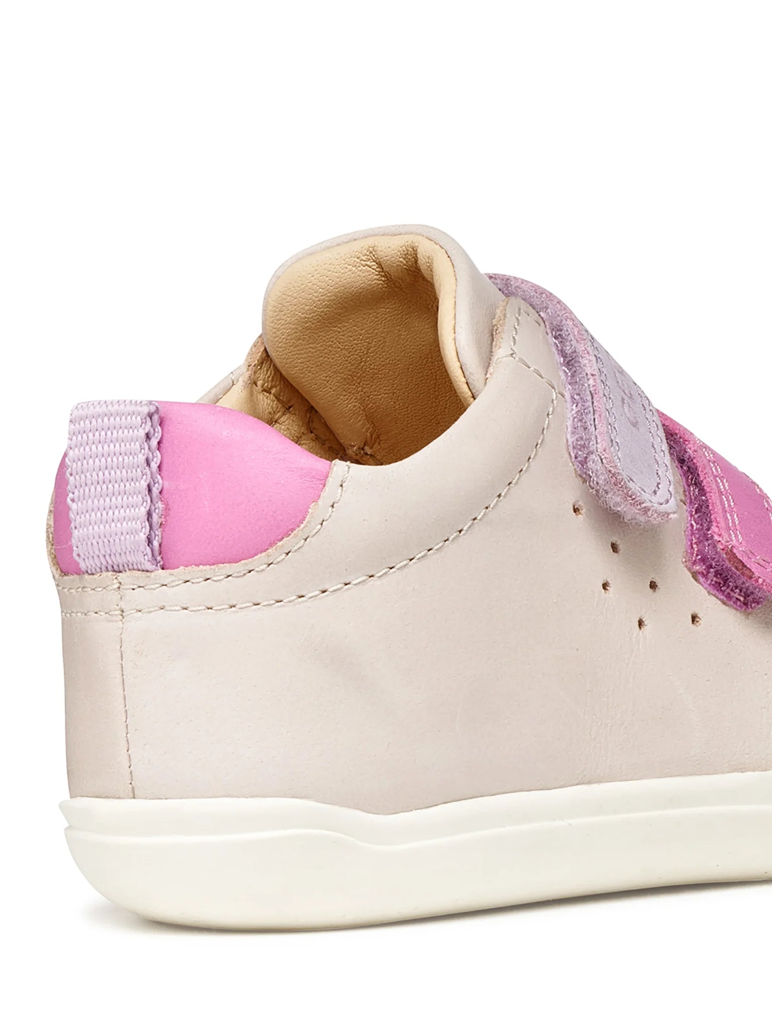 Geox pantofi fete Barefoot Steppieup 20-27 Ivory/Dark Pink