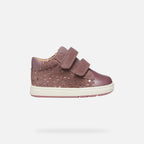 Geox pantofi fete Biglia 18-26 Dark Rose cu inimioare