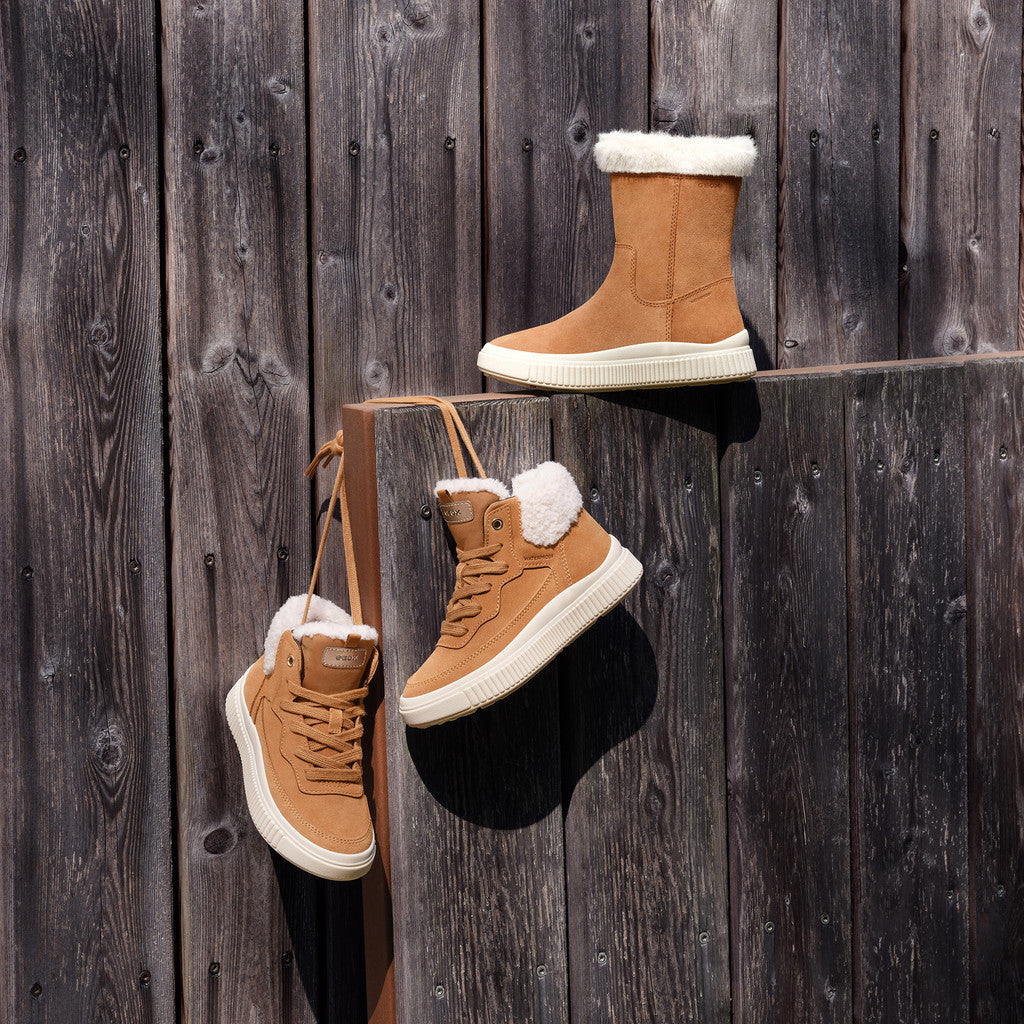 Geox pantofi fete captusiti Laquinny 28-35 Whisky