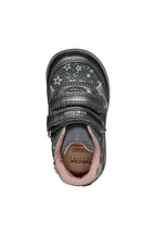 Geox pantofi fete cu scai 18-23 Dark Grey/Dark Silver