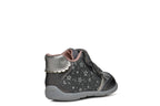 Geox pantofi fete cu scai 18-23 Dark Grey/Dark Silver