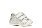 Geox pantofi fete cu scai 18-23 Tutim White/Silver