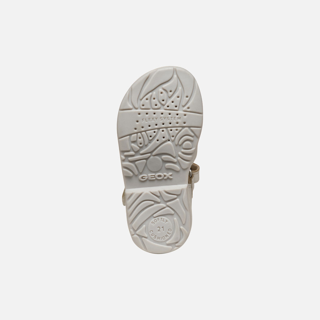 Geox pantofi fete cu scai 24-27 White-Light Silver
