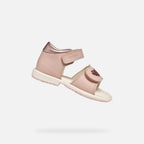 Geox pantofi fete cu scai 24-27 Verred Light Rose