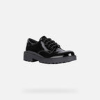 Geox pantofi fete cu siret Casey 28-34 Black 