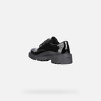 Geox pantofi fete cu siret Casey 28-34 Black 