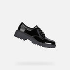 Geox pantofi fete cu siret Casey 28-34 Black 