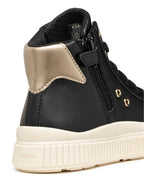 Geox pantofi fete cu siret Laquinny 36-37 Black/Platinum