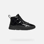 Geox pantofi fete cu siret Laquinny 28-35 Black