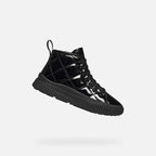 Geox pantofi fete cu siret Laquinny 28-35 Black