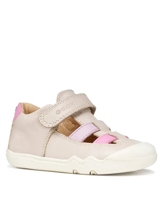 Geox pantofi fete decupati Barefoot Steppieup 20-27 Ivory/PiInk Imagine principală a produsului