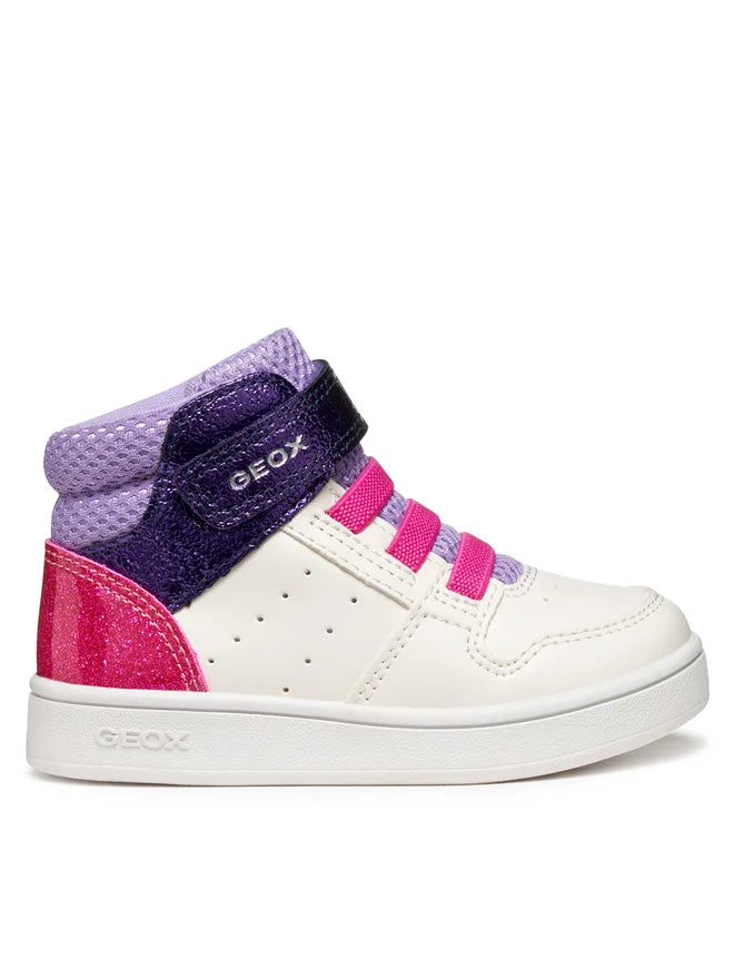 Geox pantofi fete sport Eclyper 24-27 White/Lavender