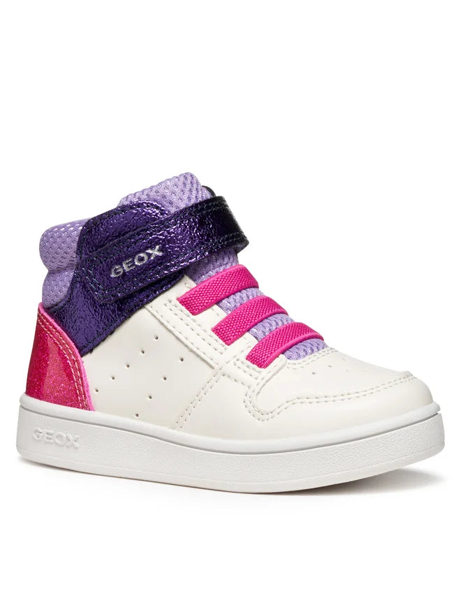 Geox pantofi fete sport Eclyper 20-23 White/Lavender