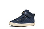 Geox pantofi fete Kalipspera 28-36 Navy cu inimioare