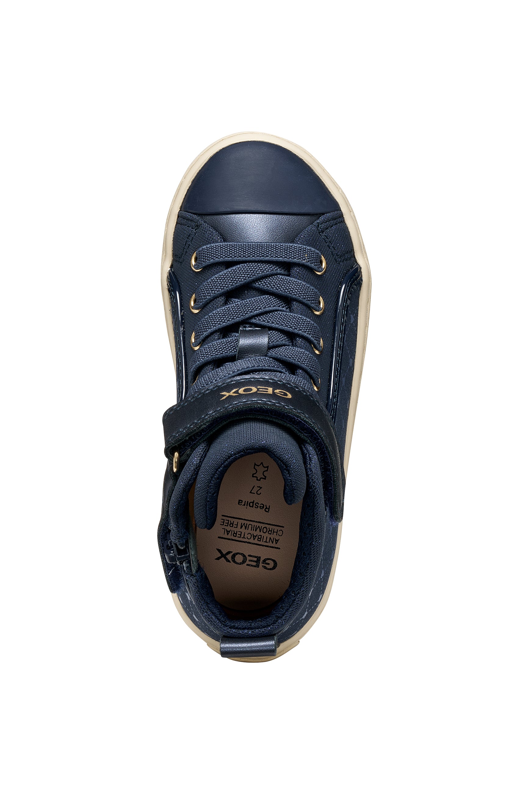 Geox pantofi fete Kalipspera 28-36 Navy cu inimioare