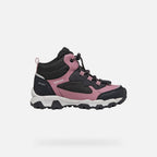 Geox pantofi fete Magnetar Abx Junior AmphibioxTEX Waterproof 28-36 Dark rose/Black