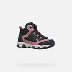 Geox pantofi fete Magnetar Abx Junior AmphibioxTEX Waterproof 28-36 Dark rose/Black