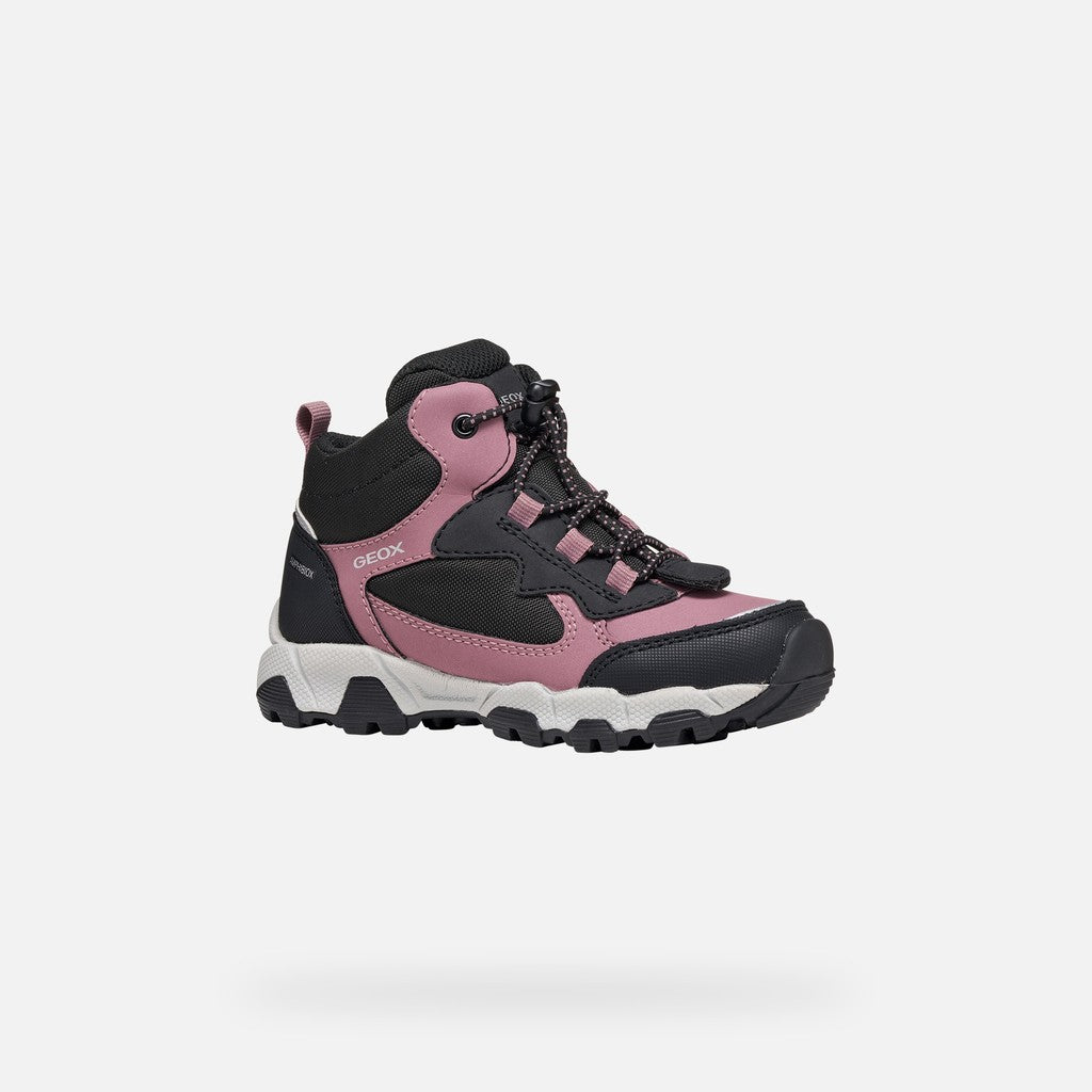 Geox pantofi fete Magnetar Abx Junior AmphibioxTEX Waterproof 28-36 Dark rose/Black