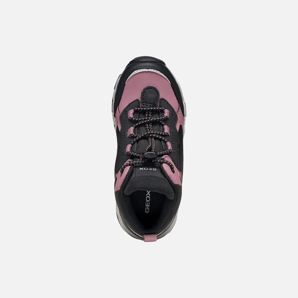 Geox pantofi fete Magnetar Abx Junior AmphibioxTEX Waterproof 28-36 Dark rose/Black