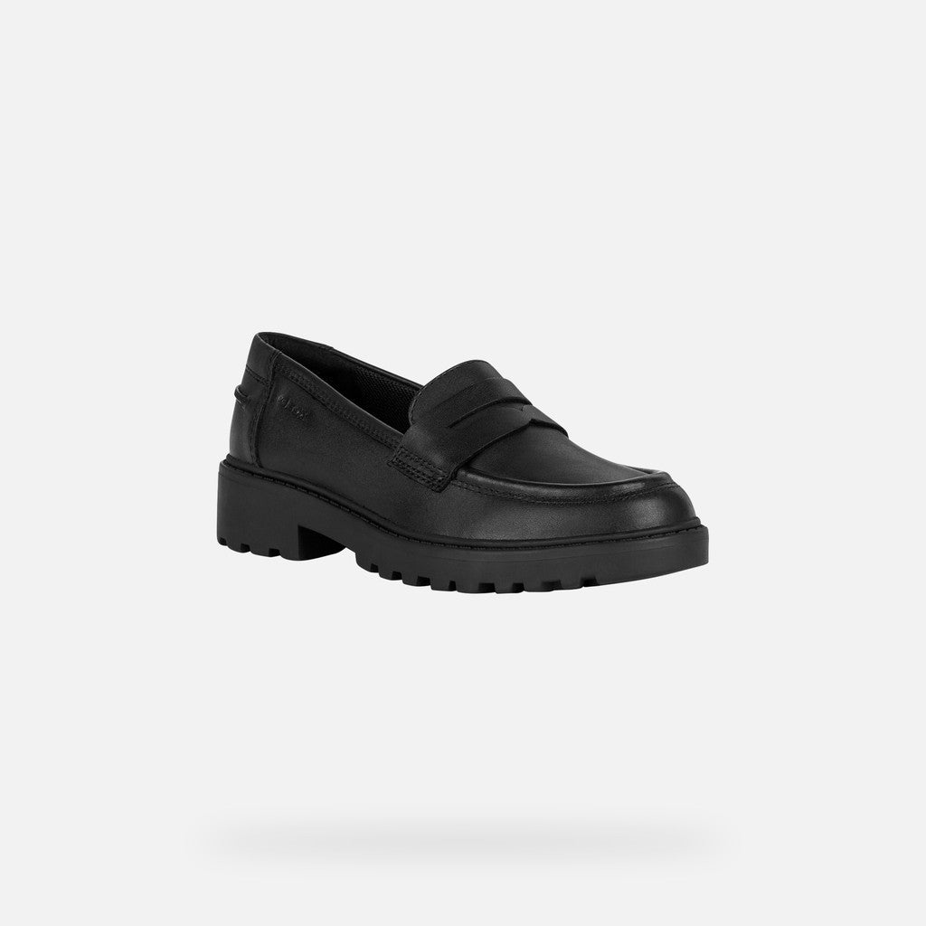 Geox pantofi fete pentru scoala Casey 28-34 Black  Imagine principală a produsului
