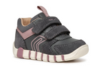 Geox pantofi fete sport 18-26 Dark Grey/Rose