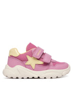 Geox pantofi fete sport Ciufciuf 20-27 Dark Pink/Light Yellow cu stea