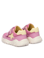 Geox pantofi fete sport Ciufciuf 20-27 Dark Pink/Light Yellow cu stea