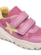 Geox pantofi fete sport Ciufciuf 20-27 Dark Pink/Light Yellow cu stea