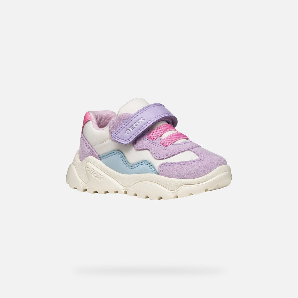 Geox pantofi fete sport Ciufciuf 20-27 Off white/Lilac Imagine principală a produsului