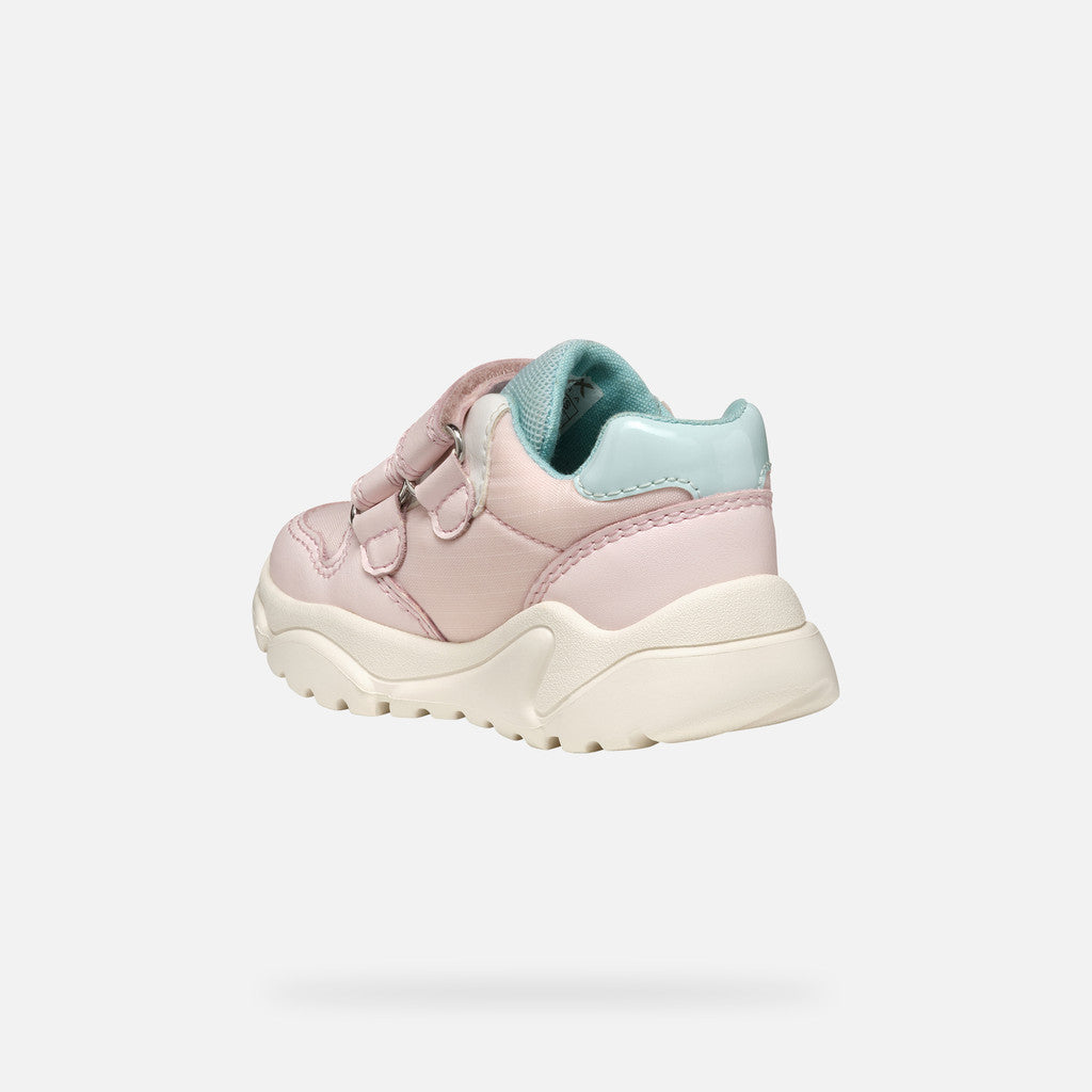 Geox pantofi fete sport cu scai 18-23 Ciufciuf Lt pink/Watersea