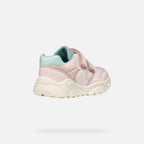 Geox pantofi fete sport cu scai 18-23 Ciufciuf Lt pink/Watersea
