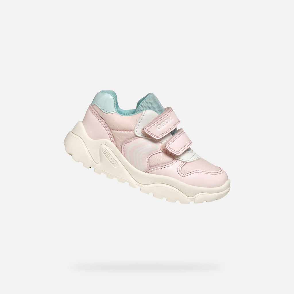 Geox pantofi fete sport cu scai 18-23 Ciufciuf Lt pink/Watersea