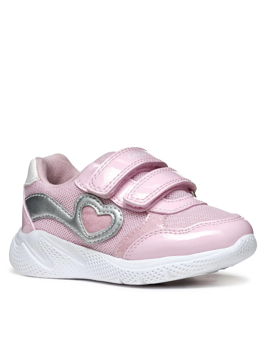 Geox pantofi fete sport cu scai 18-23 Sprintye Pink/Silver Imagine principală a produsului