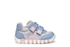 Geox pantofi fete sport cu scai 18-26 Lupidoo Albastru deschis