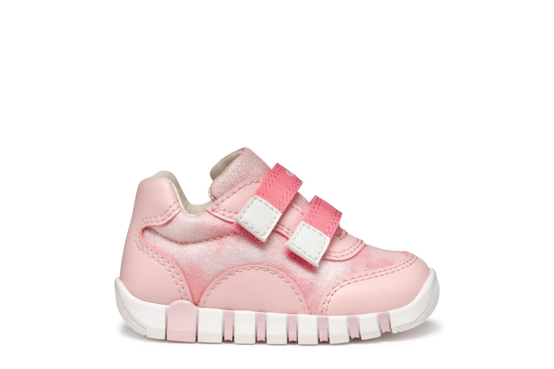Geox pantofi fete sport cu scai 18-26 Lupidoo Dark Pink